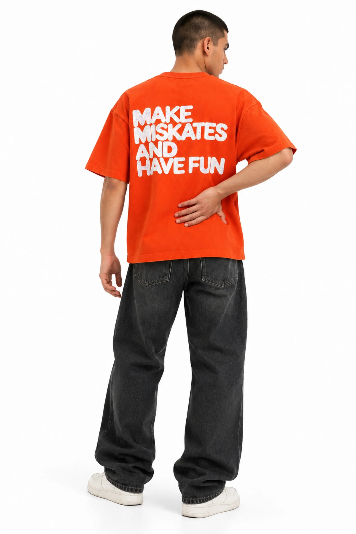 MAKE MISTAKES BOXY FIT T-SHIRT (UNISEX)