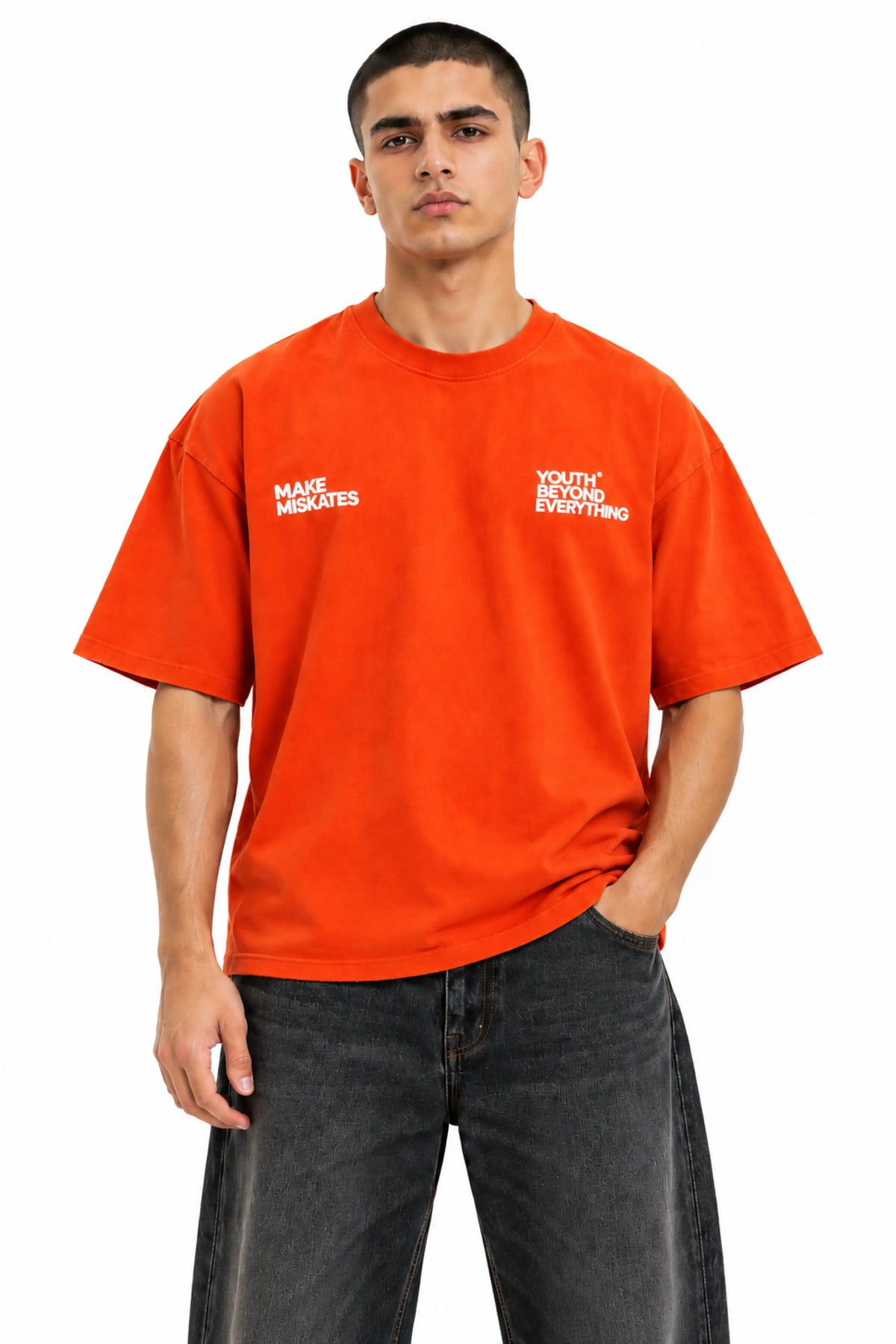 MAKE MISTAKES BOXY FIT T-SHIRT (UNISEX)