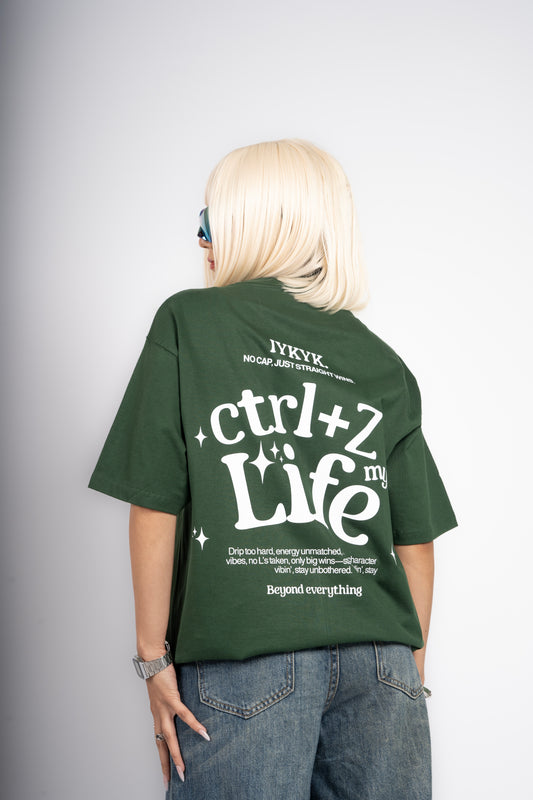 CTRL+Z MY LIFE OVERSIZED T-SHIRT