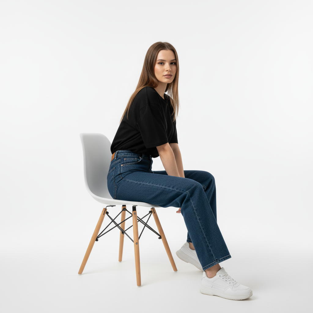 SOLID BLACK OVERSIZED T-SHIRT