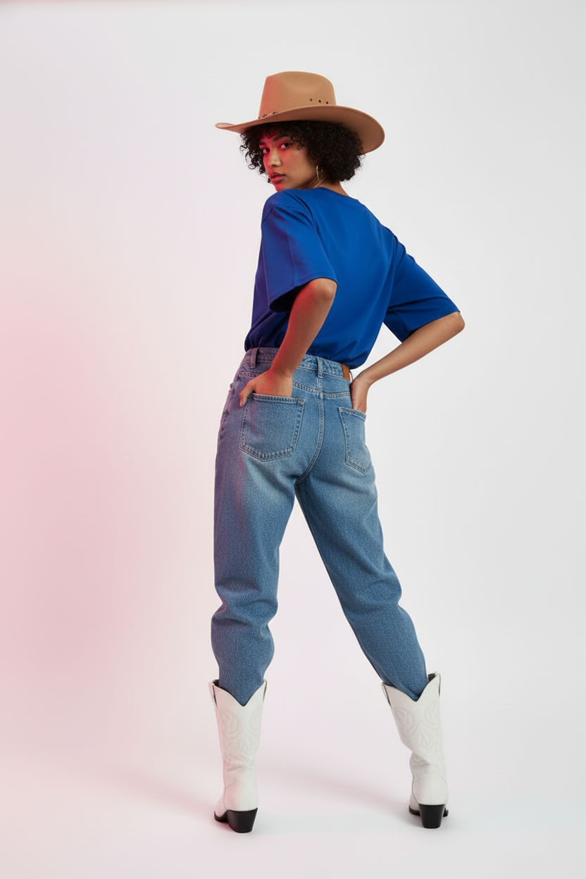 SOLID ROYAL BLUE OVERSIZED T-SHIRT