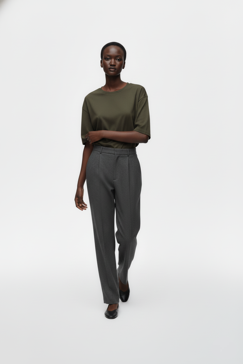 SOLID OLIVE GREEN OVERSIZED T-SHIRT