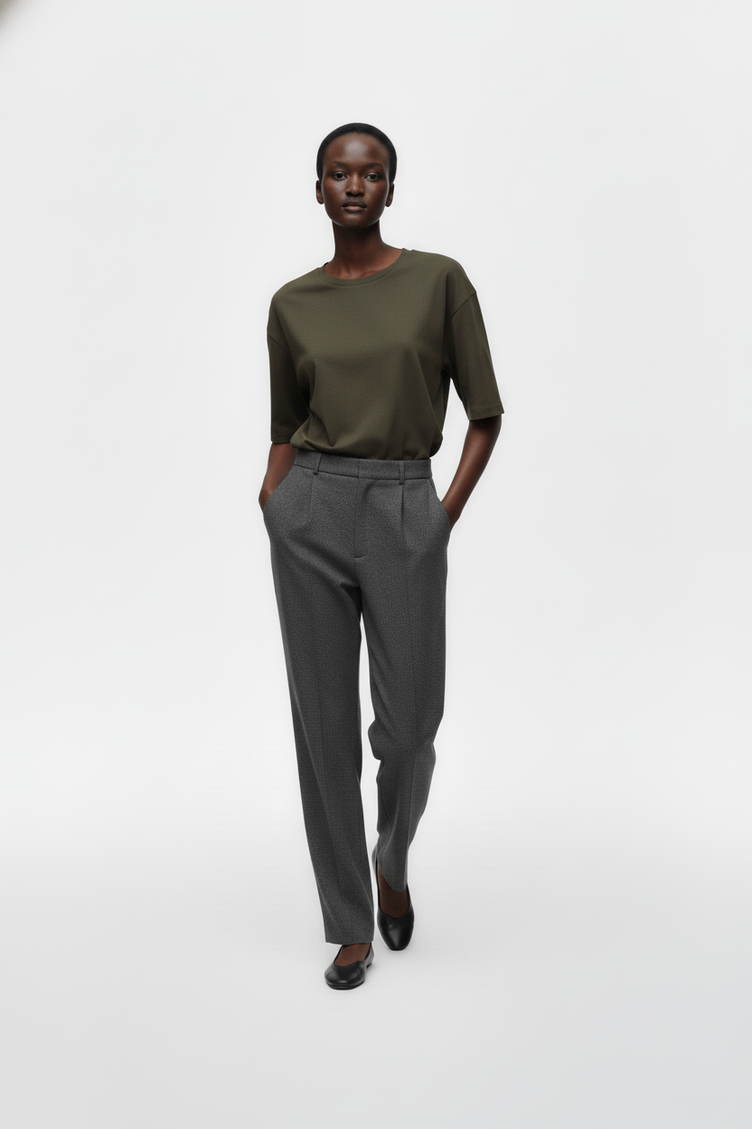 SOLID OLIVE GREEN OVERSIZED T-SHIRT