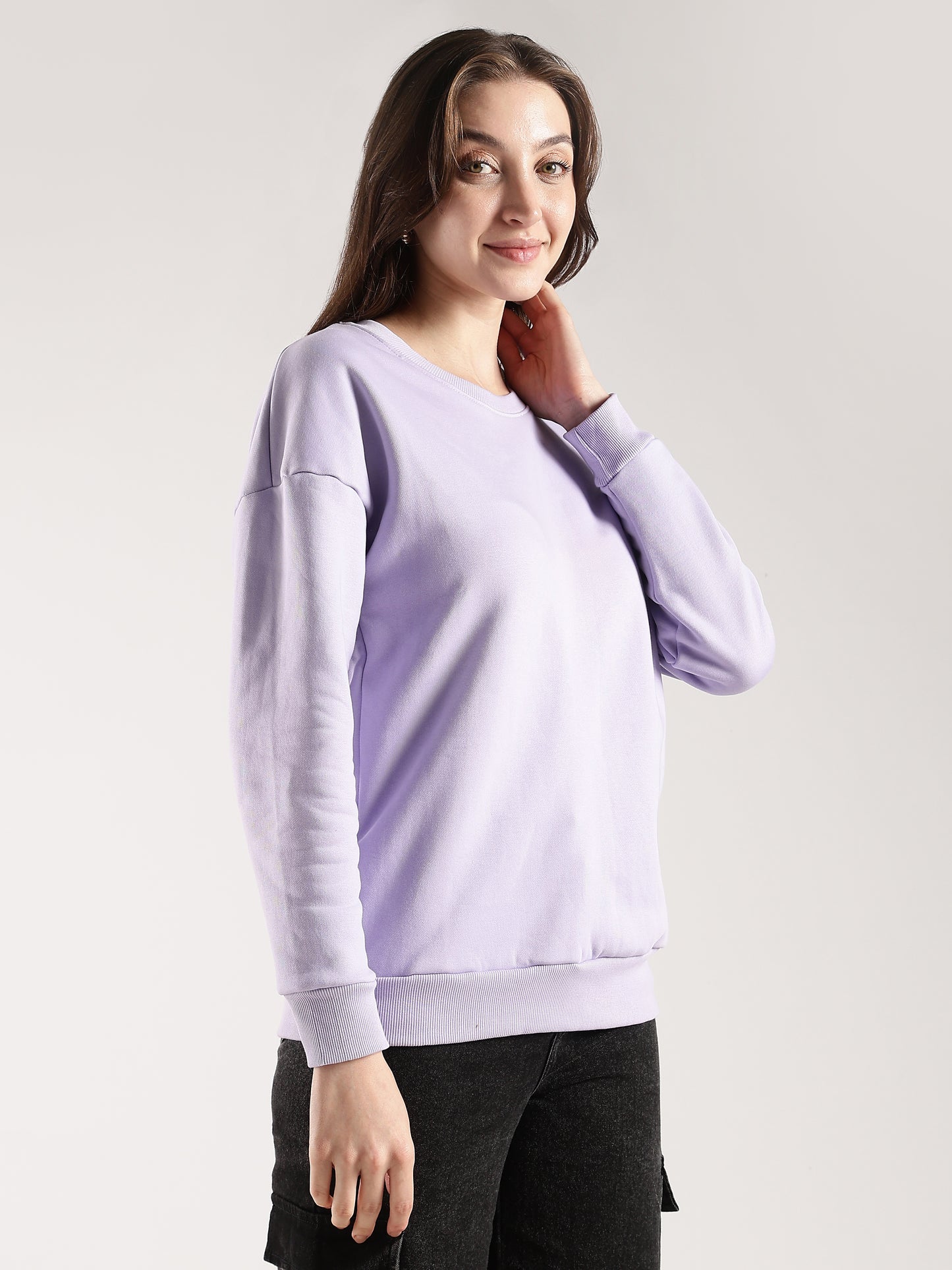 LAVENDER OVERSIZED SWEATSHIRT