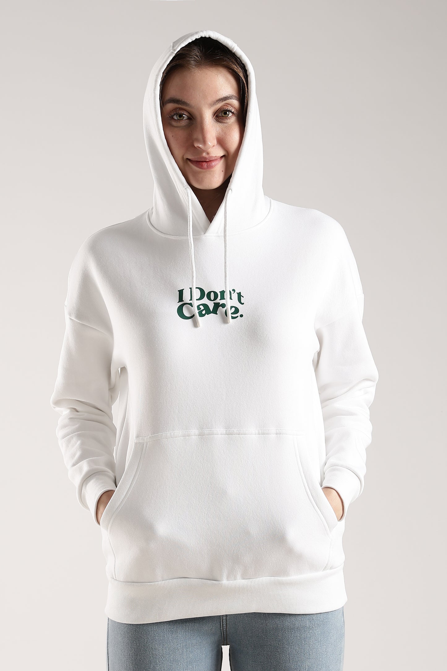 I DON’T CARE OVERSIZED HOODIE