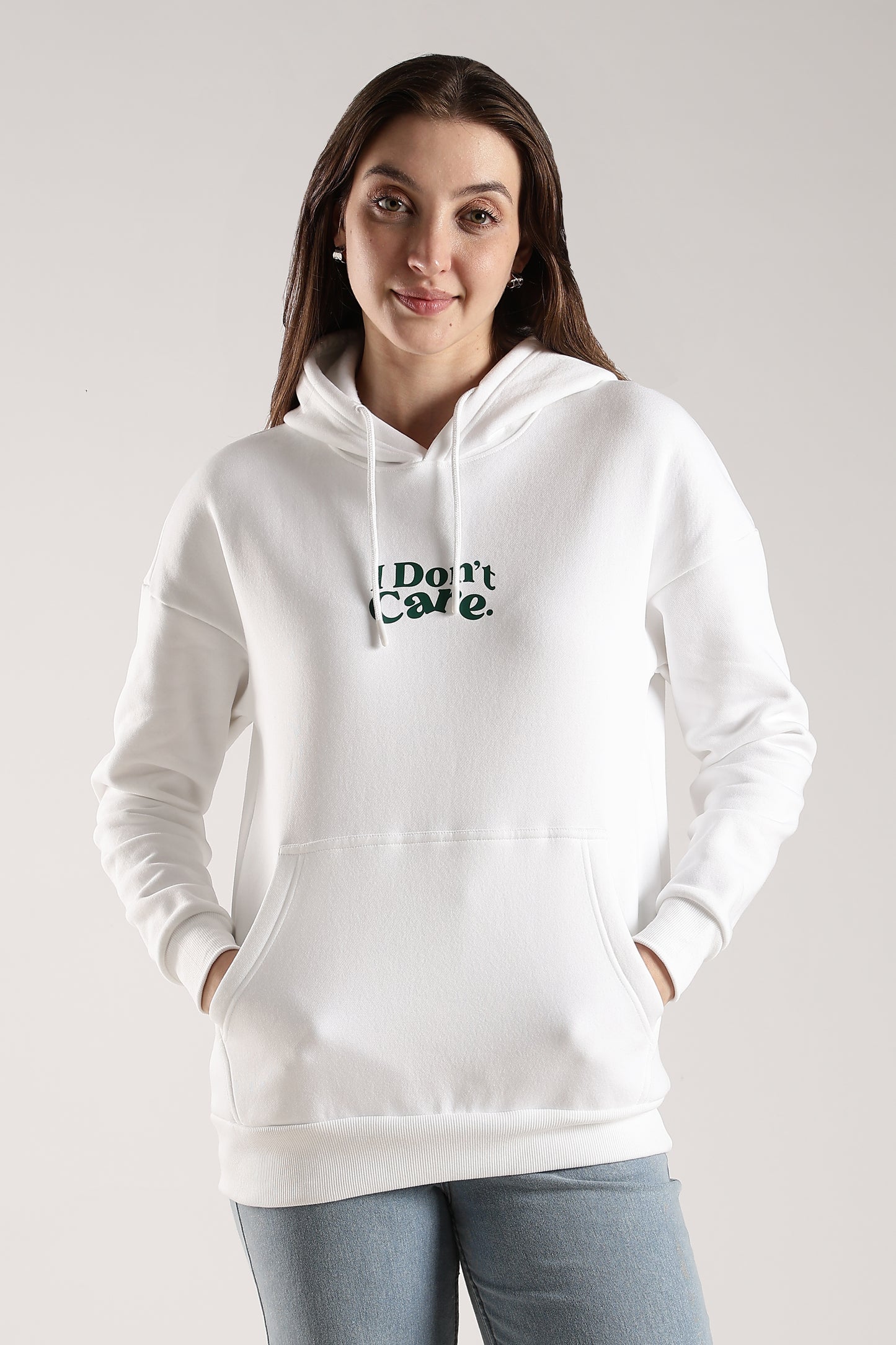 I DON’T CARE OVERSIZED HOODIE