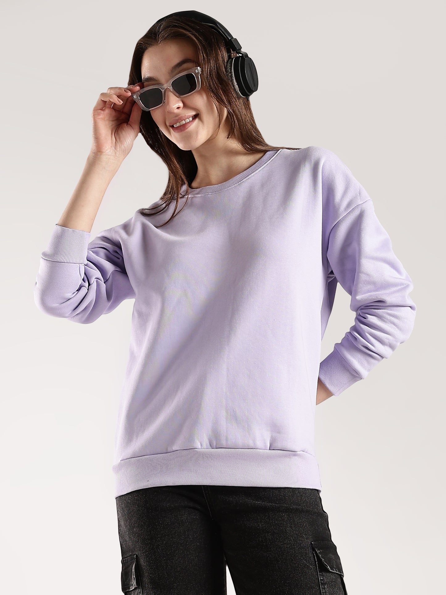 LAVENDER OVERSIZED SWEATSHIRT