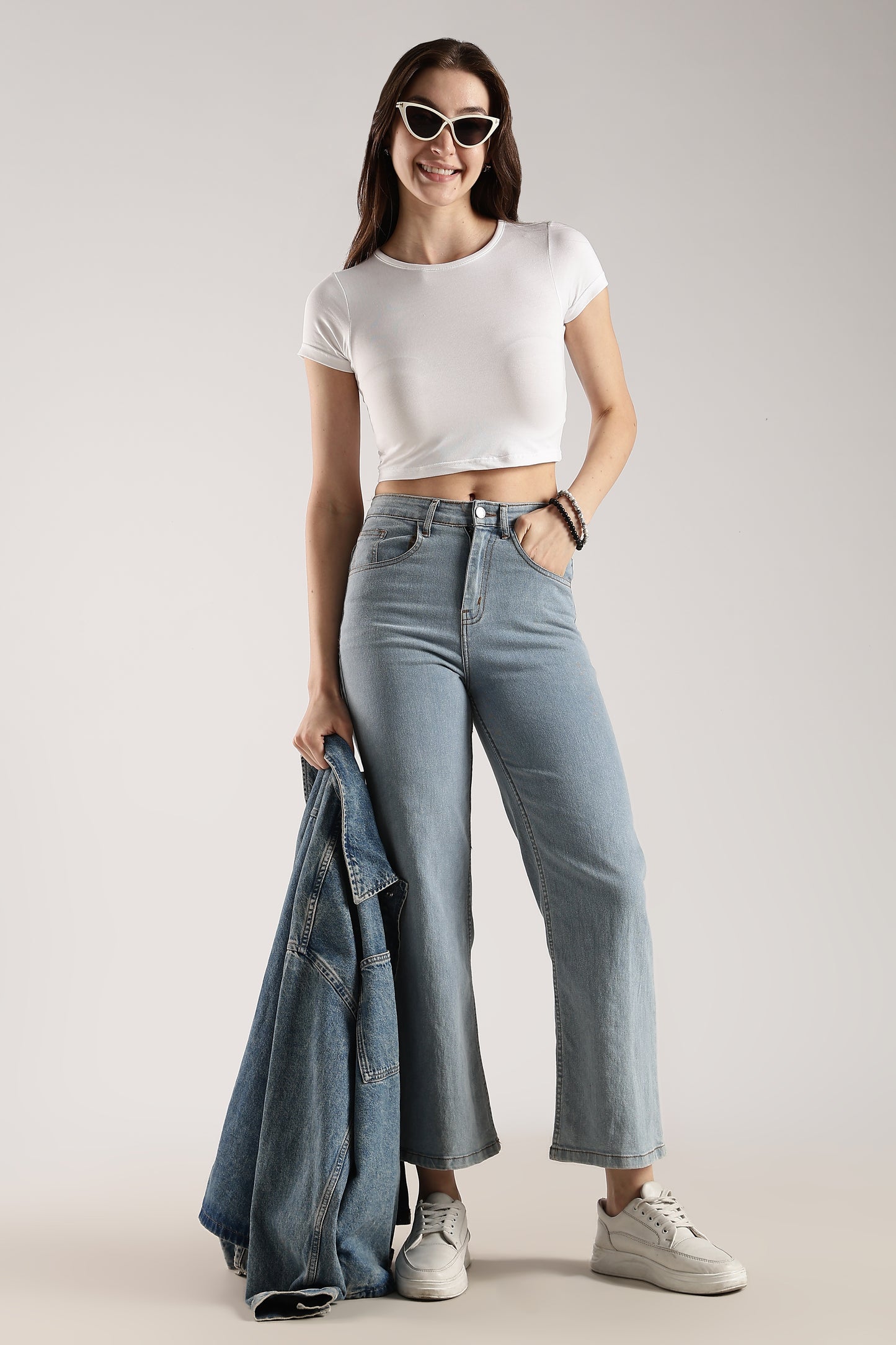 SOLID WHITE BABY TEE