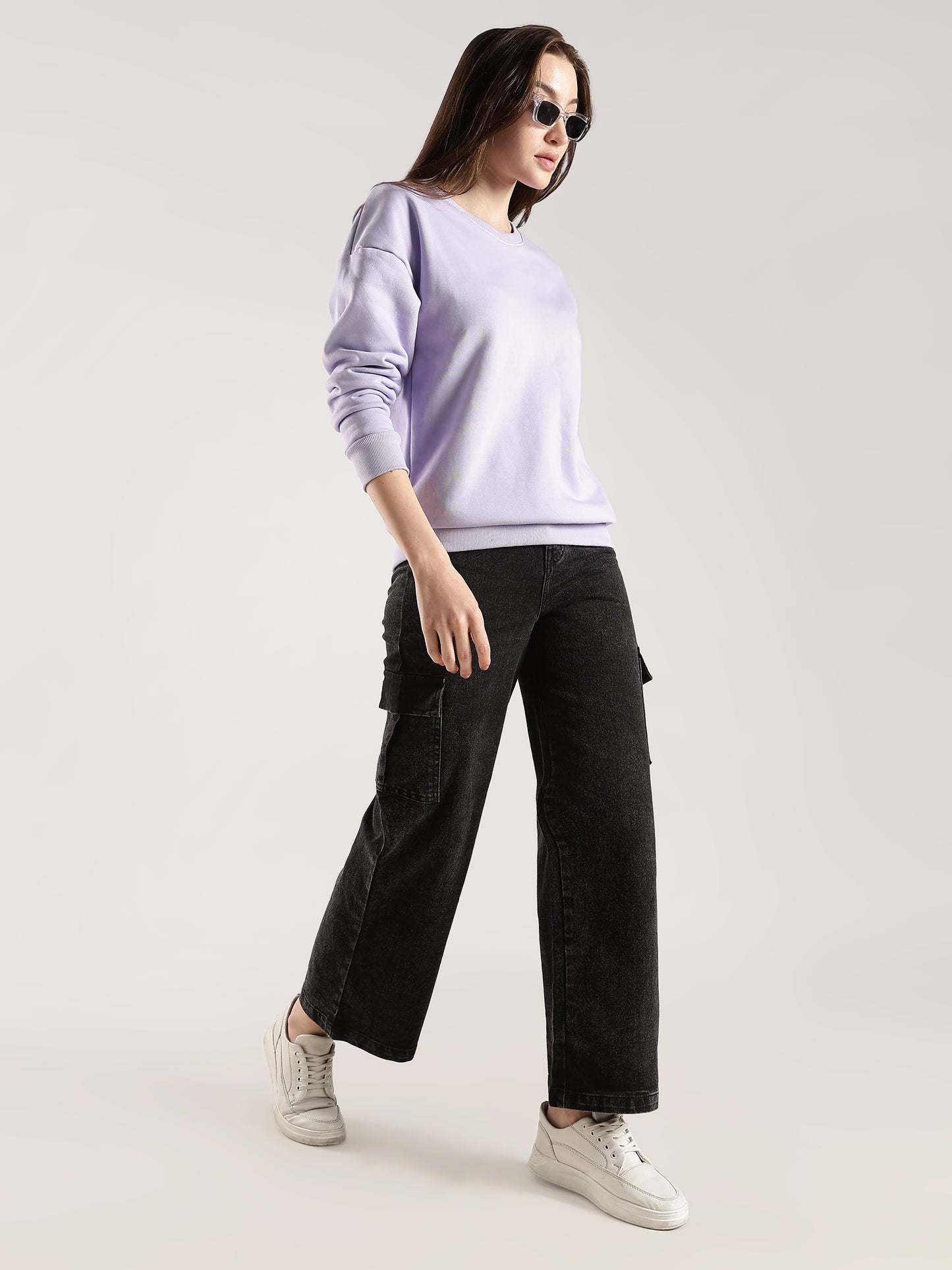 LAVENDER OVERSIZED SWEATSHIRT