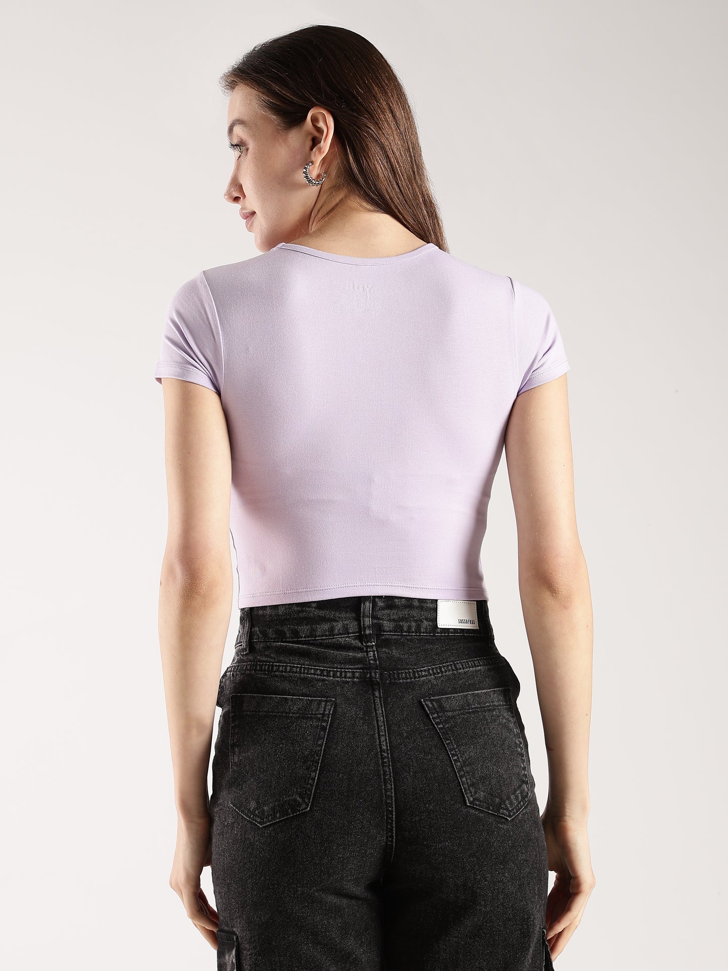 SOLID LAVENDER  BABY TEE