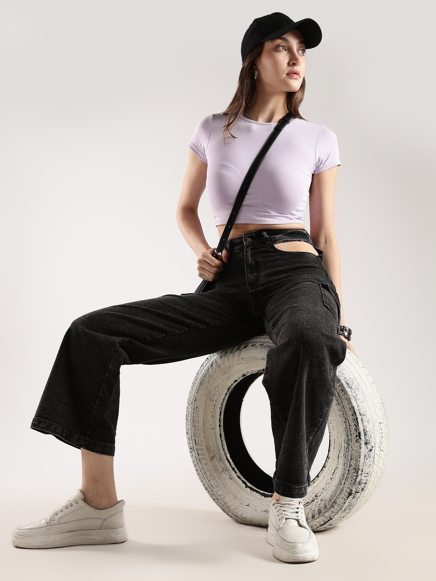 SOLID LAVENDER  BABY TEE