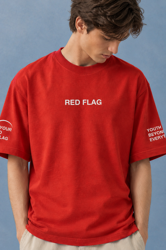RED FLAG OVERSIZED T-SHIRT