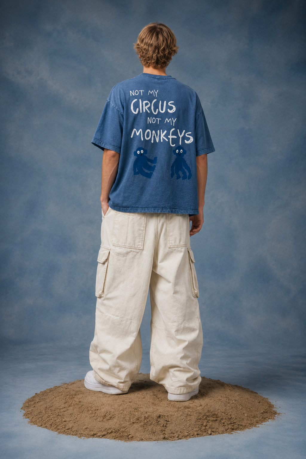 NOT MY CIRCUS NOT MY MONKEYS BOXY OVERSIZED T-SHIRT