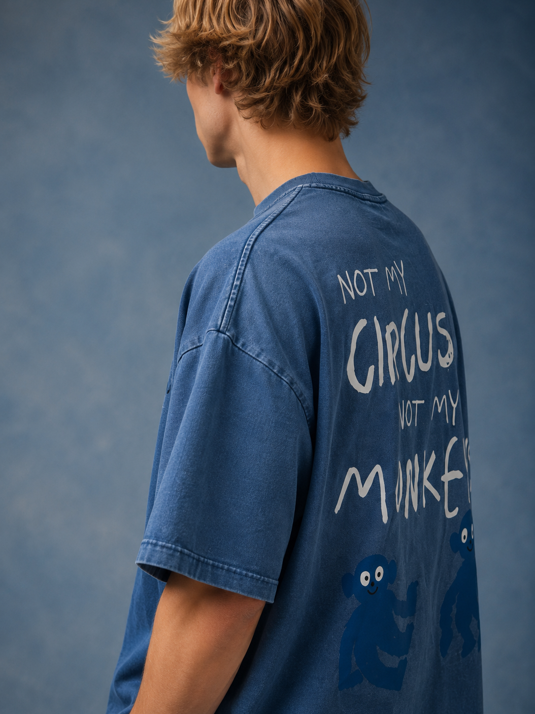 NOT MY CIRCUS NOT MY MONKEYS BOXY OVERSIZED T-SHIRT