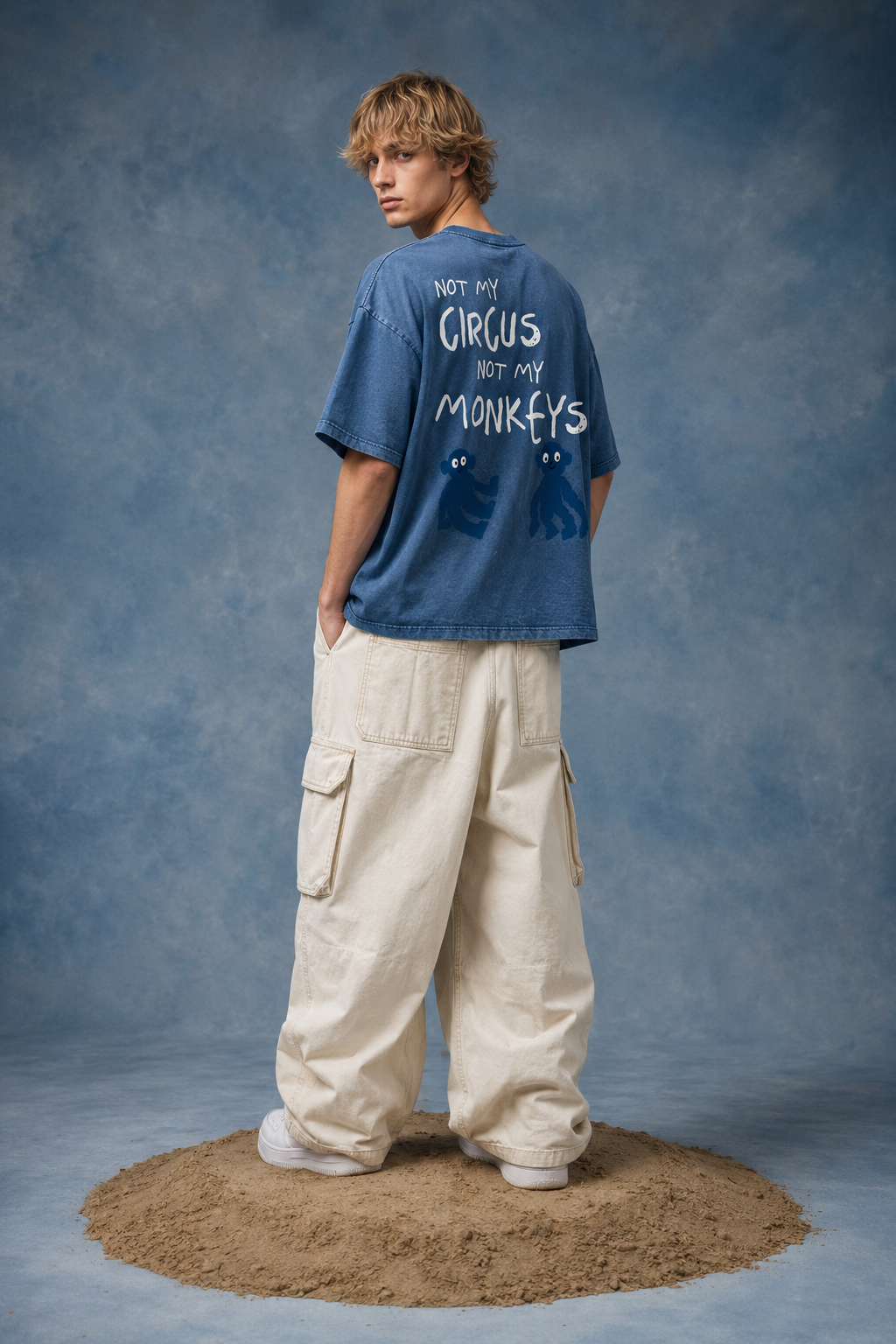 NOT MY CIRCUS NOT MY MONKEYS BOXY OVERSIZED T-SHIRT